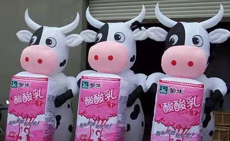 新华牛奶包装广告气模